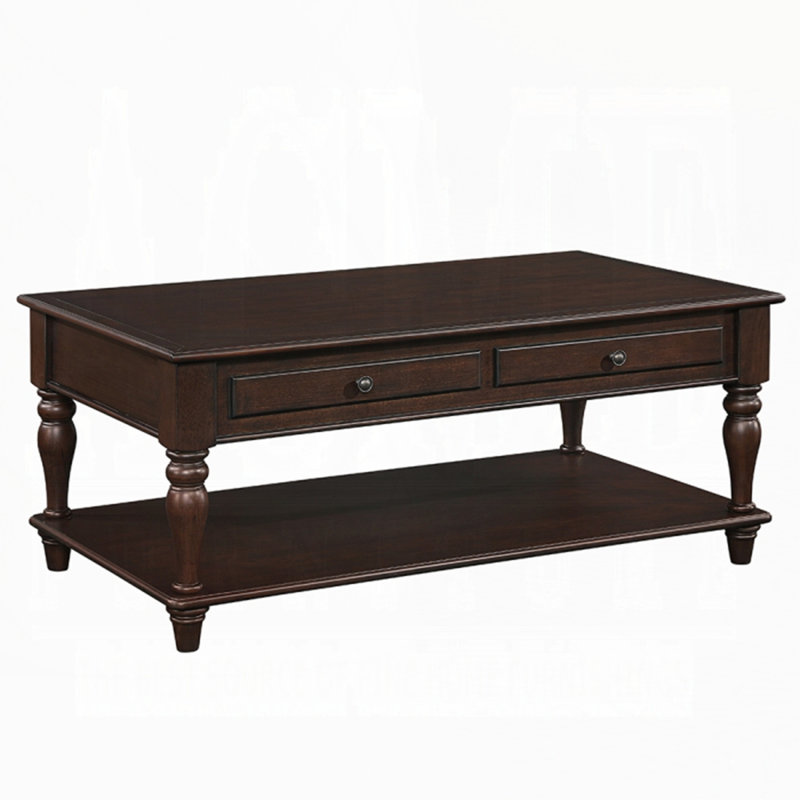 Walnut Finish Coffee Table With Lift Top, 26" H x 20" L x 48" W