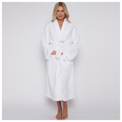 Gender Neutral Mid-Calf Bathrobe with Pockets