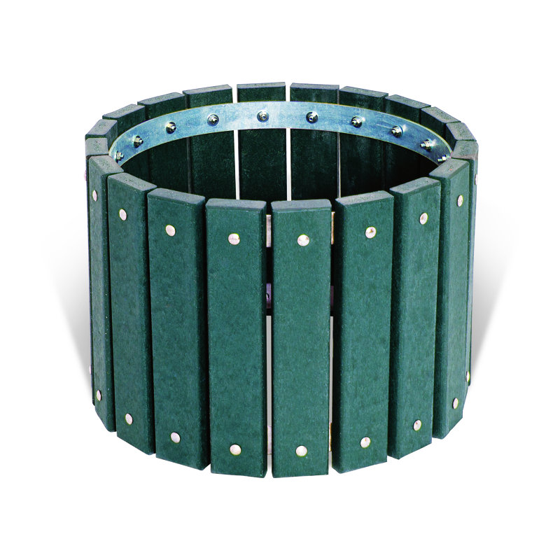 Pot de fleurs en plastique Witherspo, Vert
