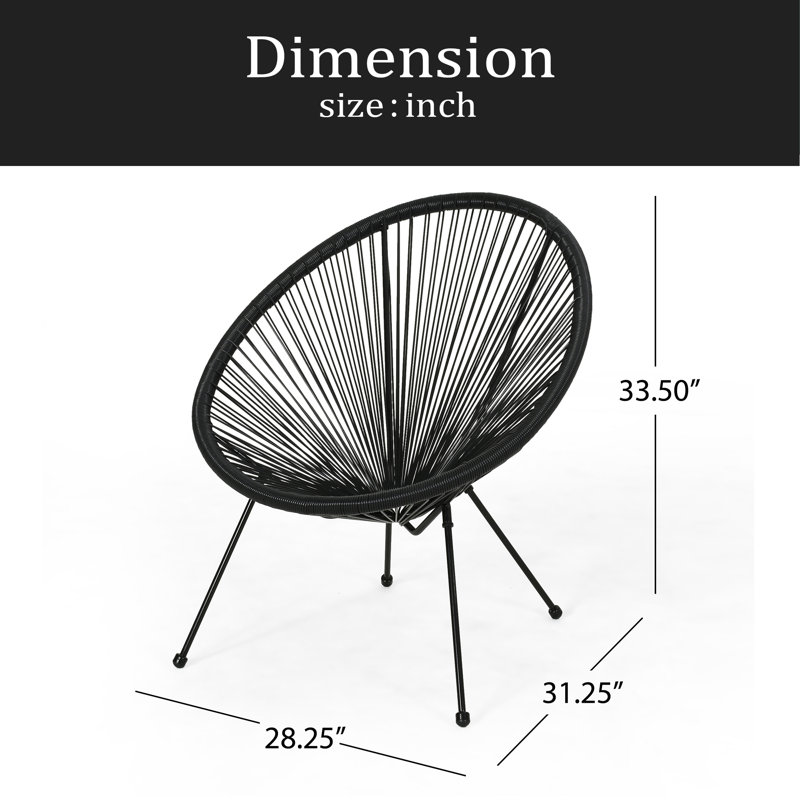 CHAISE (ENSEMBLE DE 2), Noir