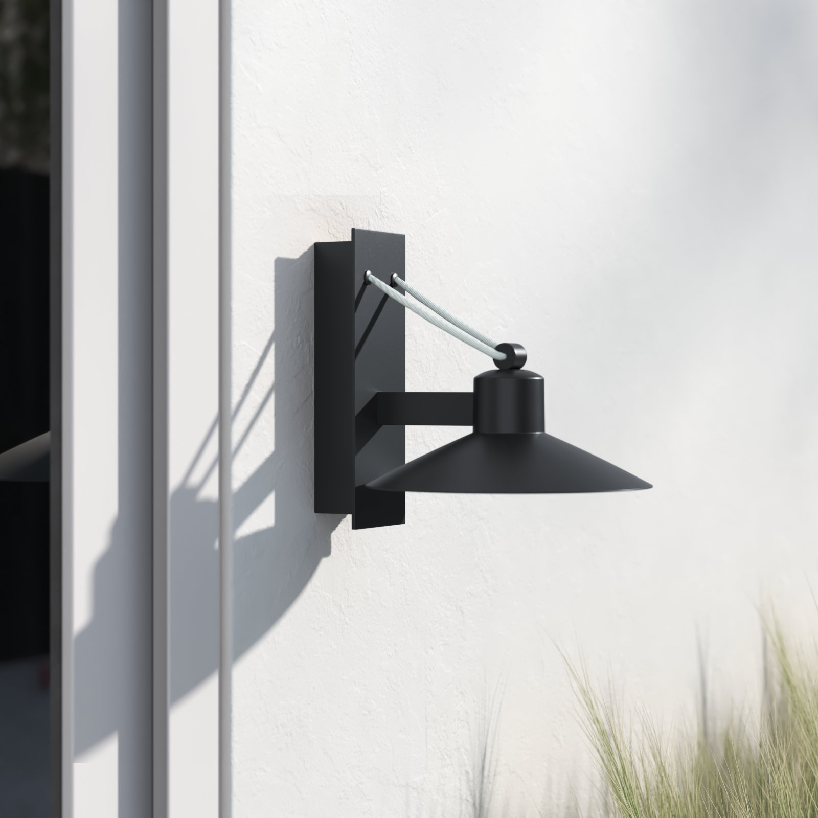 Saheli Single Light Bell Outdoor Steel LED Wall Light, 10.25" H x 9.75" W