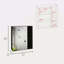 Pharmacie avec miroir, cinq tablettes internes, porte simple-574988944