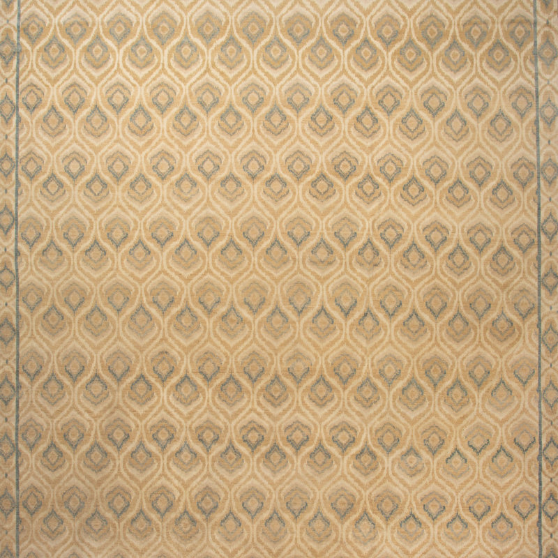 Beige Flatweave Silk Rug - 15' x 17'
