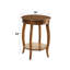 Élégante table d'appoint en noyer avec tiroir et tablette inférieure Élégantes options de rangement