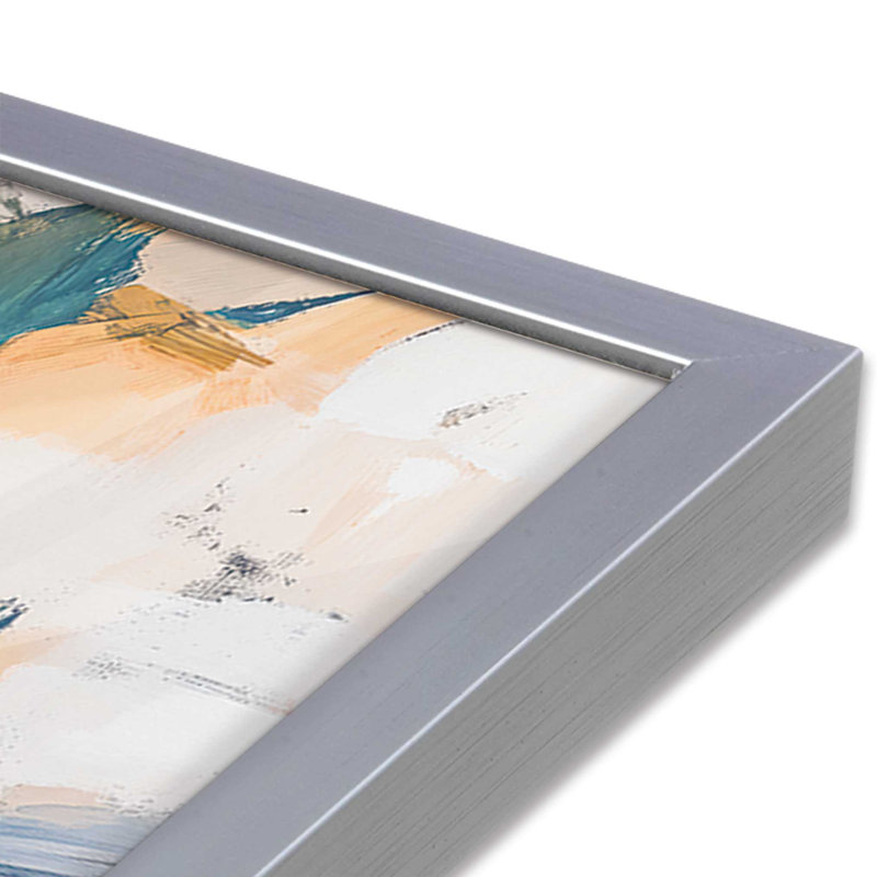 «Boat in Blue Bay I», reproduction encadrée, H 17,25 po x l 13,25 po, Chrome poli