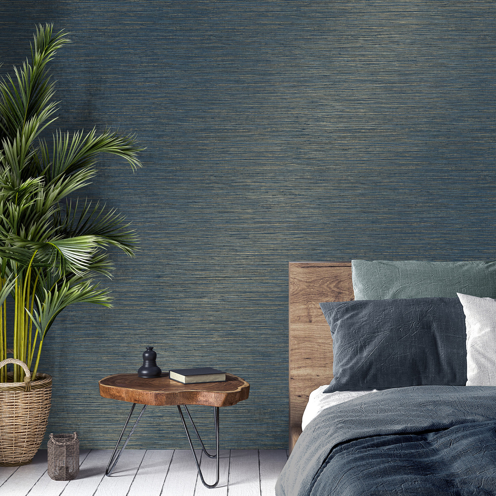 Aluta Wallpaper Double Roll, Navy