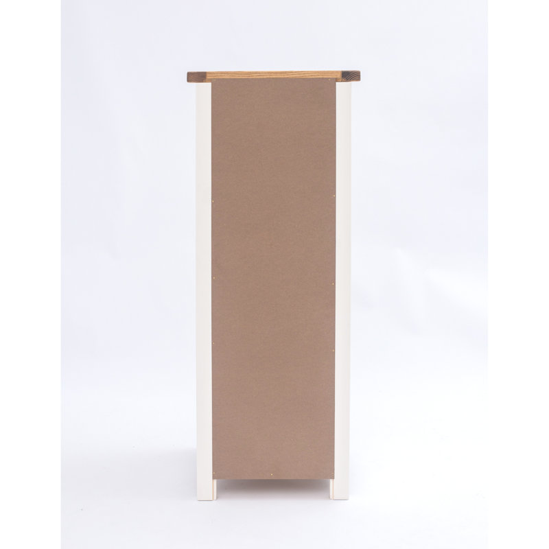 45cm W 5 - Drawer Chest of Drawers, Off White