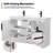 48" Double Sink Bathroom Vanity Set With Resin Sink Top, Faucet, Assembly Required-706689386