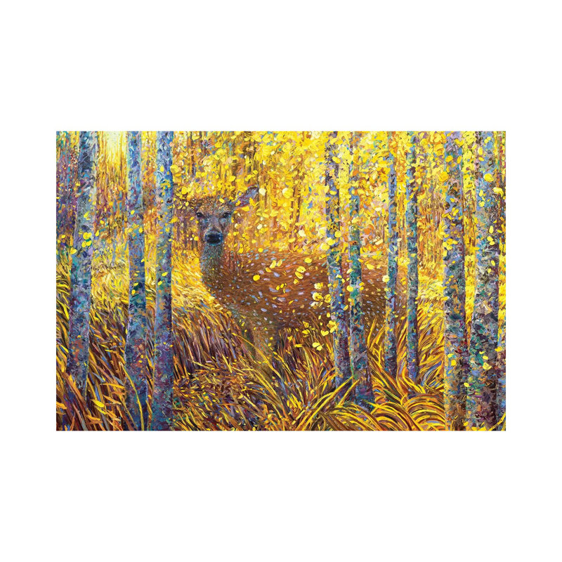 Deer Demure by Iris Scott - Wrapped Canvas Print, 152.5 cm H x 101.5 cm W