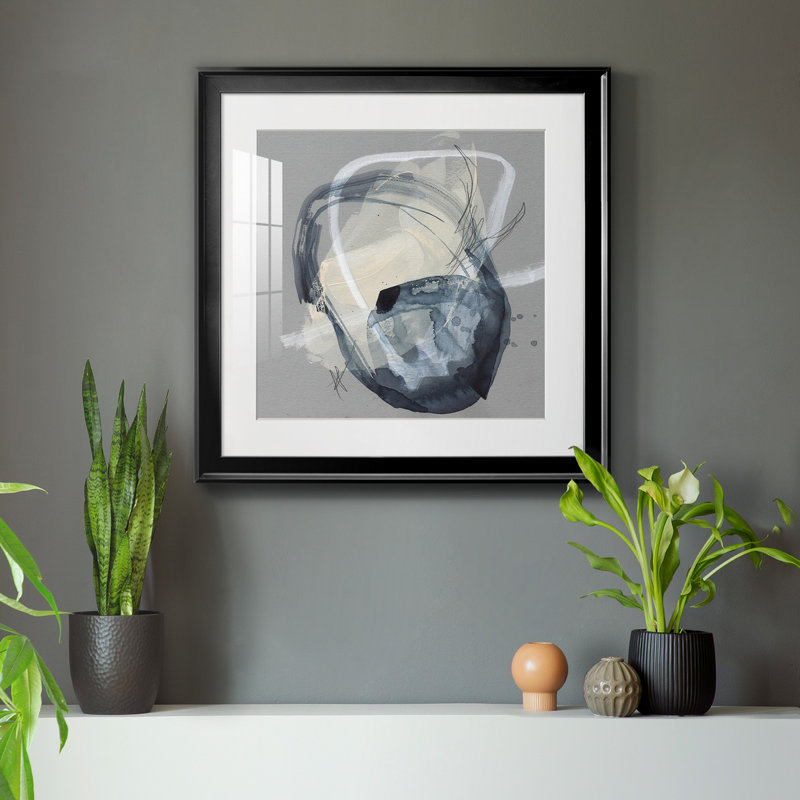 Toile tandem I-Premium avec cadre prêt à accrocher, H 30,5 po x l 30,5 po x P 1,5 po, Papier encadré noir, Blanc