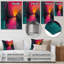 Coucher de soleil urbain magique - paysage abstrait, art mural-448591361-448591365
