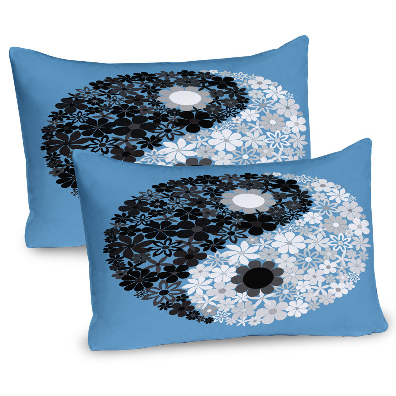 Ensemble de 2 taies décoratives Ambesonne Ying Yang, H 20 po x l 26 po