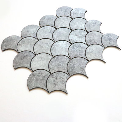 2.95'' W x 2.95'' L Engineered Stone Peel and Stick Mosaic Tile