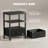 Alvantar Bedside Table Charging Station Nightstand with USB/C Ports, Adjustable Drawers, 3-Tier Storage Shelf-93558667