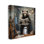 Ours avec journal, art mural sur toile par Lazar Studio