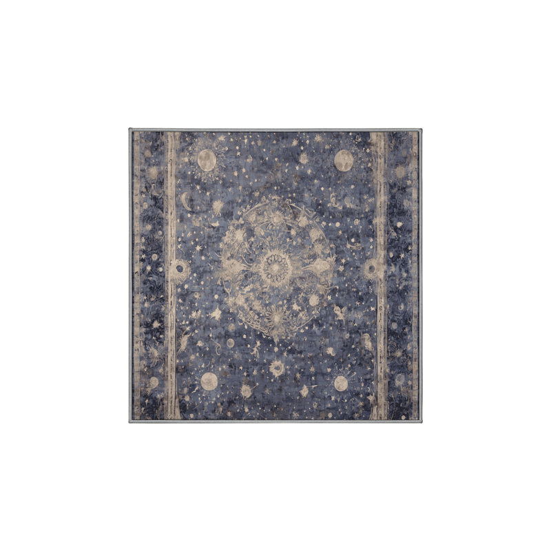 Machine Washable Gray Area Rug