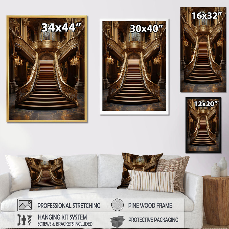 Komi Castles Royal Refuge Rich III - impression, H 44 po x l 34 po x P 1,5 po, Toile tendue