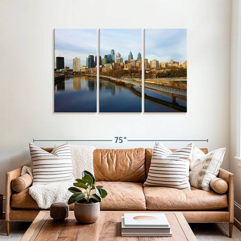 Paysage urbain de Sireci, Philadelphie, H 36 po x l 57 po