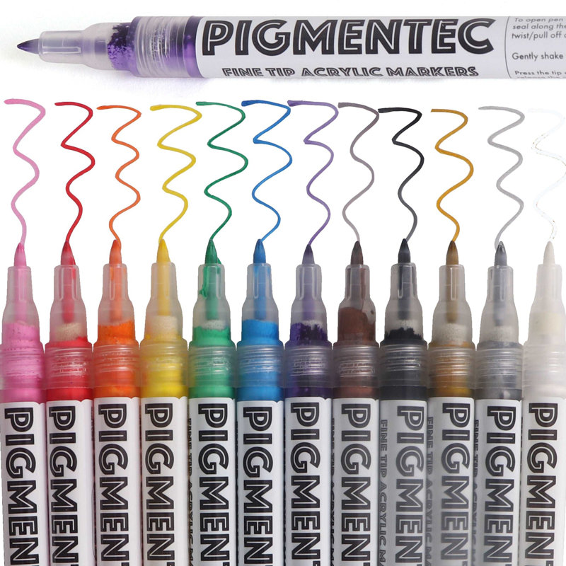 Trousse de peinture acrylique, H 12,50 po x l 9,50 po x P 1 po