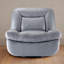 Chaise d'appoint pivotante et berçante en similicuir-896893762