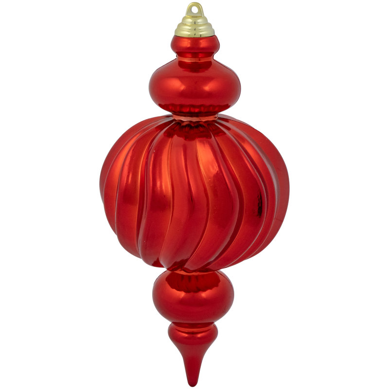 10'' Finial Ornament, Red
