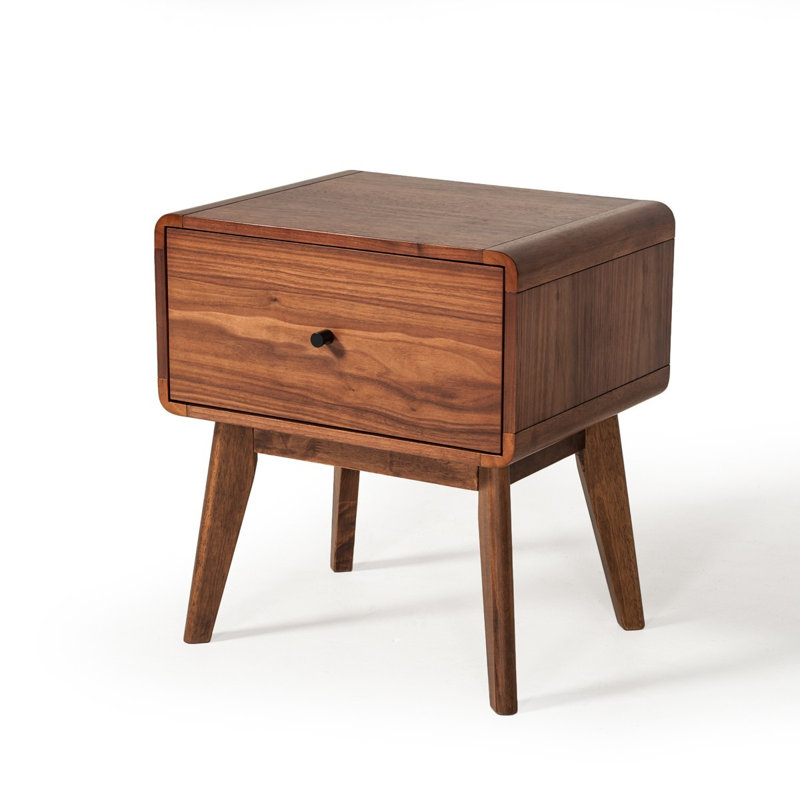 Table de chevet 1 tiroir en brun