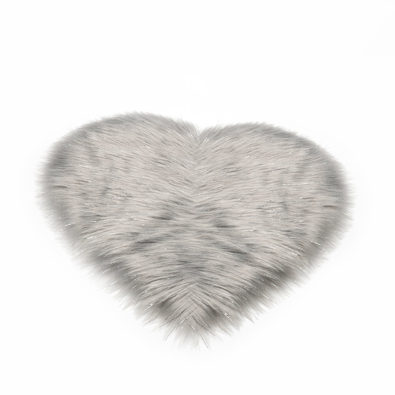 Solid Colour Faux Sheepskin 40cm X 50cm Area Rug