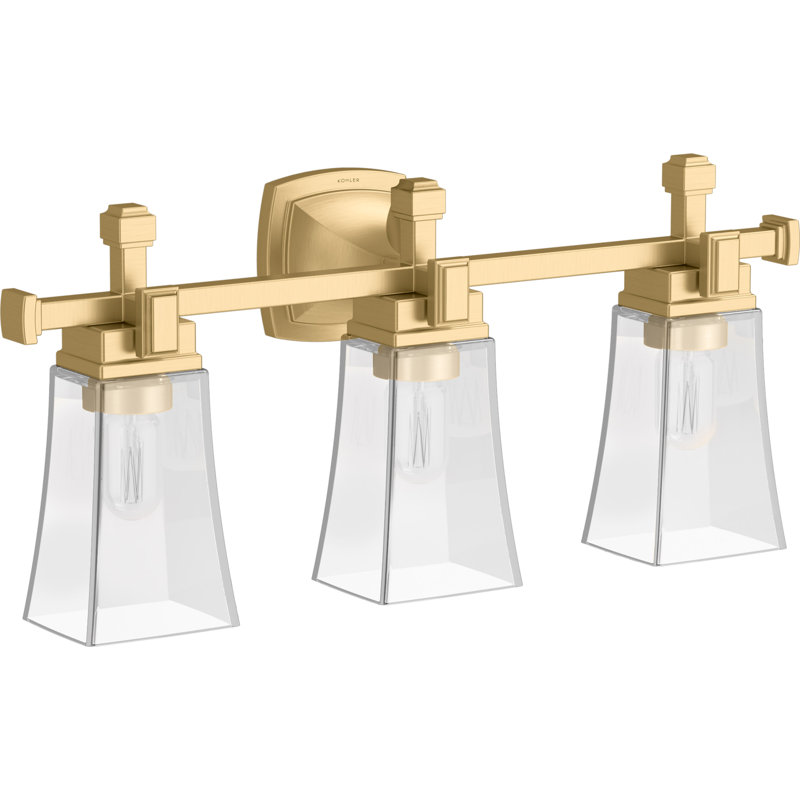 Riff 25 In. Three-Light Sconce, Brushed Moderne
