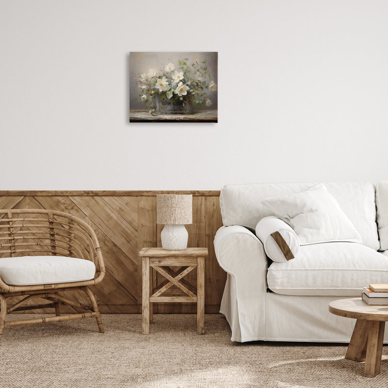 Art mural sur toile Country Farm Florals par Ramona Murdock, H 16 po x l 20 po