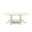 Ensemble de salle à manger moderne de 5 pièces comprenant une table ovale en bois avec rallonge papillon et 4 chaises, 101,6 x 193,3 cm, blanc lin-1344105643