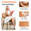 Chaise d'appoint rembourrée moderne en cuir de polyuréthane (ensemble de 6)-640641437