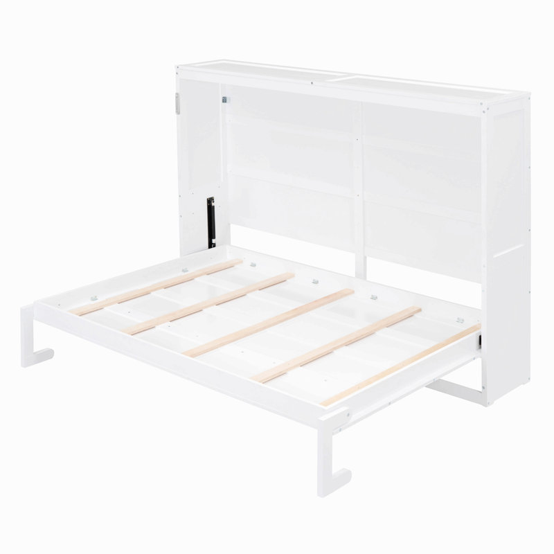 Lit escamotable Murphy, Lit double, Blanc
