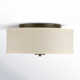 Chantey 2 Light Linen Flush Mount