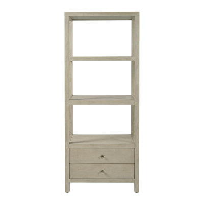 Celine 70" Open Bookshelf, Antique Taupe