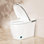 Toilette intelligente pour salle de bain YINGZE, bidet une pièce pour salle de bain avec ouverture et fermeture automatiques, chasse d'eau automatique, capteur de pied, séchage par mouvement, siège chauffant, hauteur de chaise ADA, toilettes électriqu