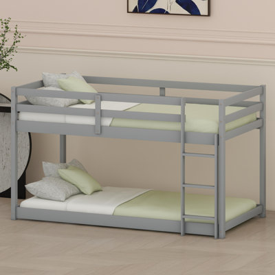 Floor Bunk Bed with Secure Ladder for Easy Access