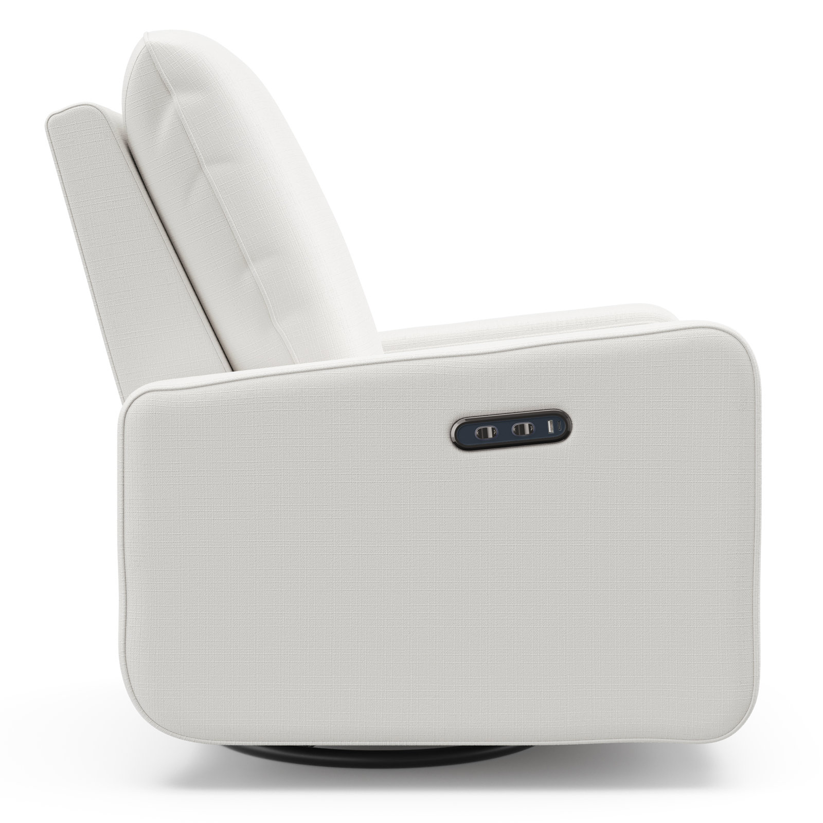Teddi Power Recliner With USB, Ivory Basketweave
