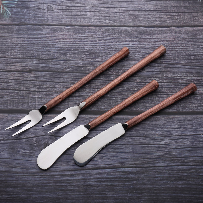 Fourchette à fromage en cuivre antique Josaiah 4 pièces Ensemble