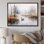 «Duck in the Misty Pond at Dawn», reproduction d'art