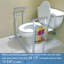 Cadre de sécurité pour toilette AW avec capacité de 375 lb avec porte-revues pour personnes âgées handicapées Handicap