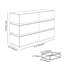 Solid Wood 47.2cm W Chest of Drawers