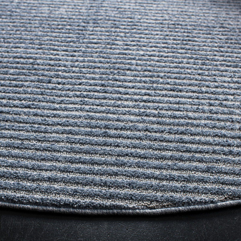 Tapis à rayures Breslin Performance, Circulaire 6 pi 7 po x 6 pi 7 po