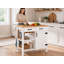 Jordao Island - Îlot de cuisine polyvalent avec comptoir supplémentaire et rangement pour les petits espaces par Longshore Tides-78459849