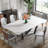 Entwisle Modern Rectangular White Sintered Stone Tabletop Dining Table-1436504617