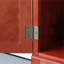 Armoire de rangement haute 72,4 "avec 8 portes et 4 tablettes, bibliothèque, salon, cuisine, salle à manger, armoire de rangement autoportante, cerisier