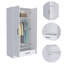 Armoire rectangulaire blanche