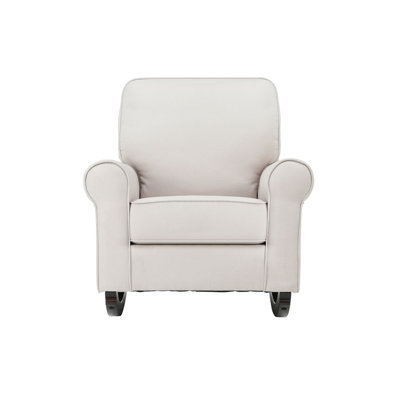 Elvin Beige Fabric Rocking Chair
