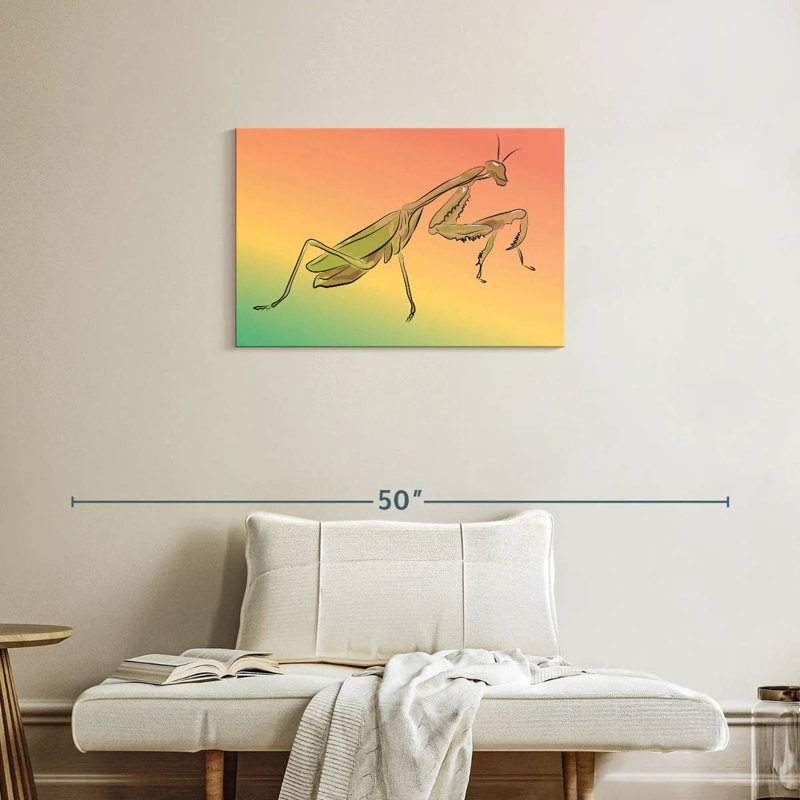 Outline Of Praying Mantis