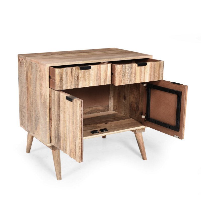 Kiyra Mango Wood Storage Cabinet