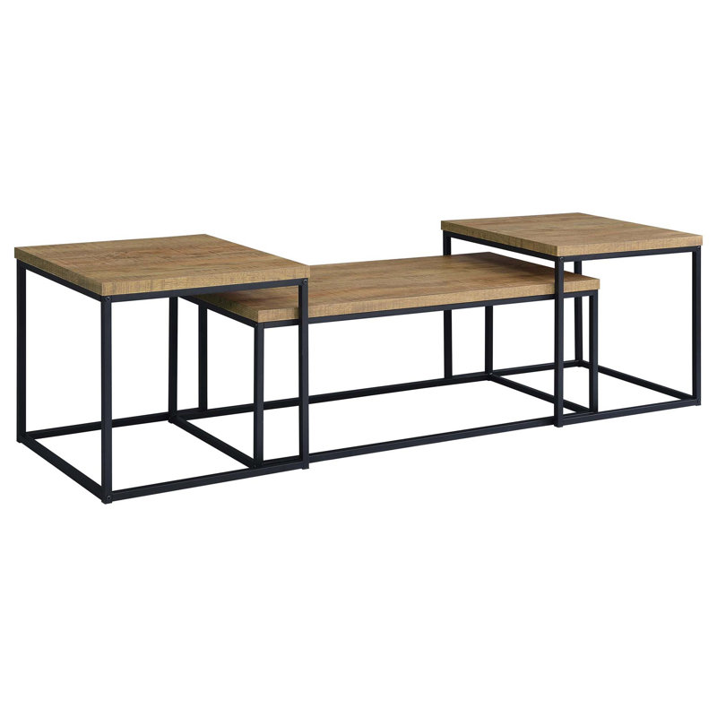 Romance Copy Three-Piece Table Set with Industrial Design